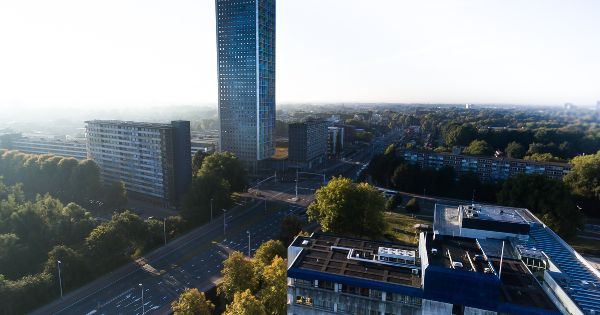 Stukadoor Tilburg — luchtfoto van de stad als werkgebied van Stuc013